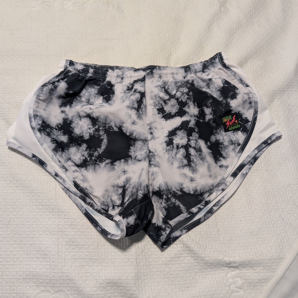 Active USA Monochrome Tie-Dye Women's Athletic Shorts